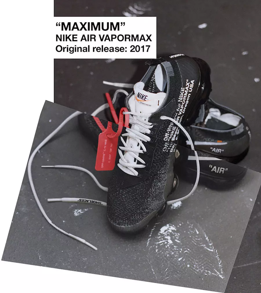 Off-White Nike The Ten Air VaporMax Raffle 출시일