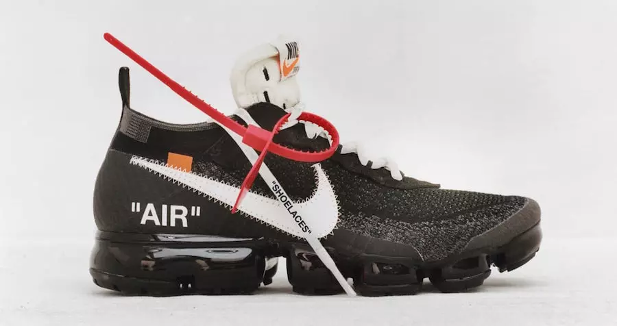 Virgil Abloh beinhvítt Nike Air VaporMax