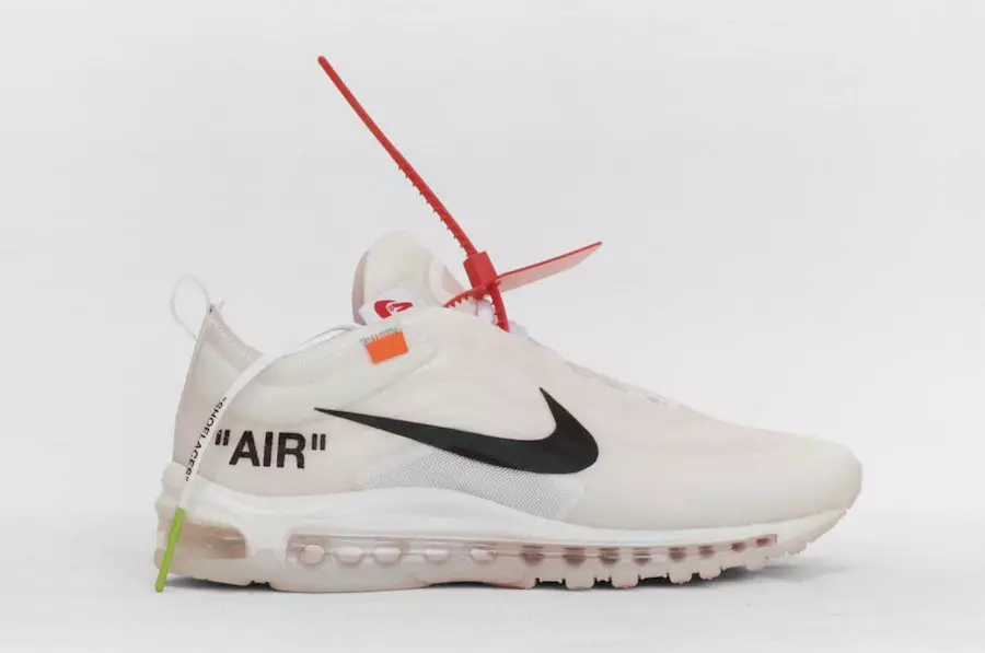 Virgil Abloh luonnonvalkoinen Nike Air Max 97