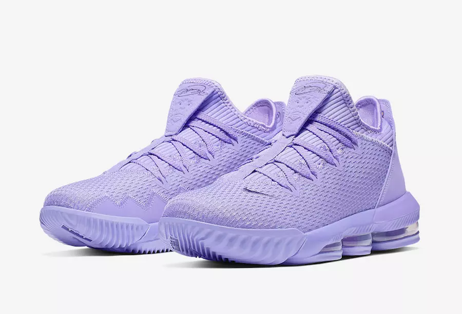 Nike LeBron 16 Low Tezliklə Yumşaq Pastel Bənövşəyi rəngdə satışa çıxarılacaq