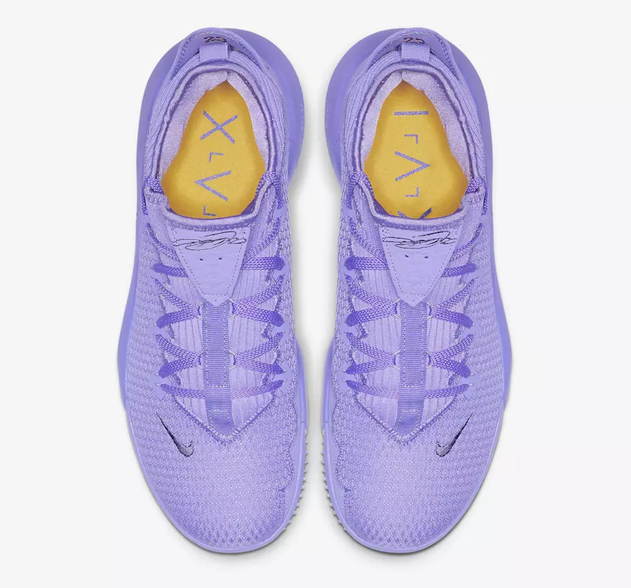 Nike LeBron 16 Low Purple CI2668-500 Datum izdavanja