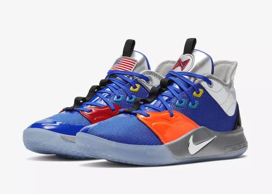 Nike PG 3 Blue NASA CI2667-400 Dáta Eisiúna