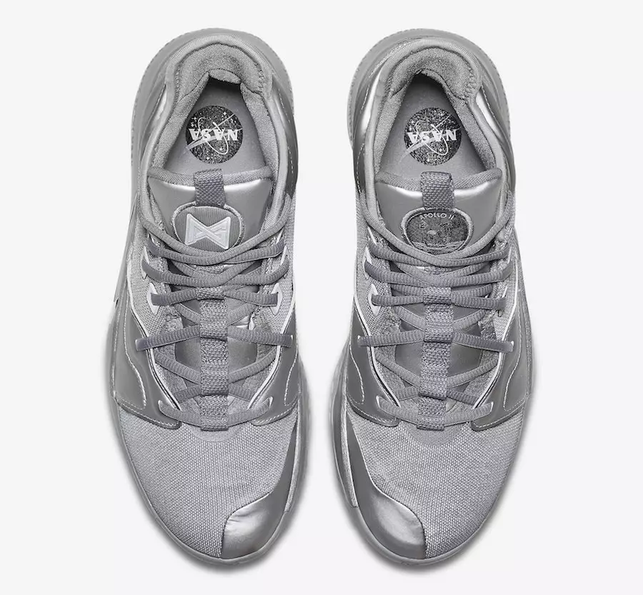 Nike PG 3 NASA Silver Refletivo CI2667-001 Data de lançamento