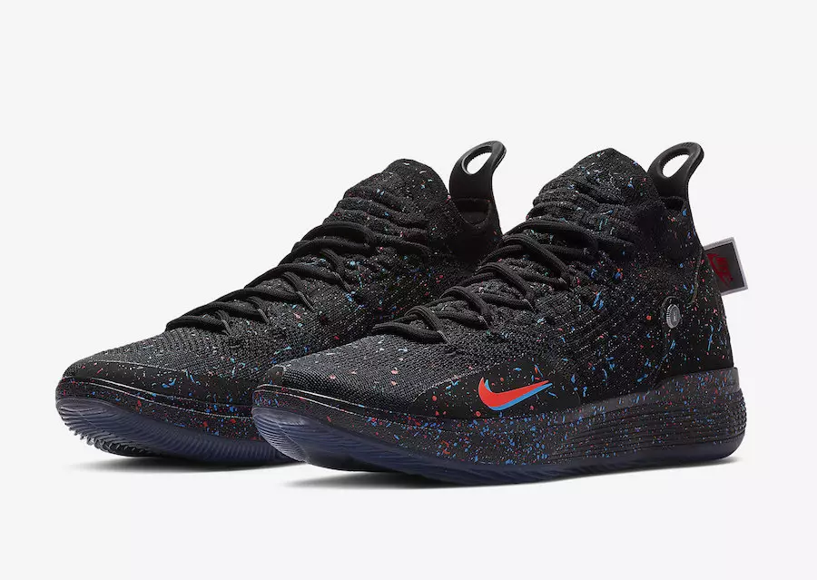 Nike KD 11 Black Bright Crimson Photo Blue AO2604-007 Թողարկման ամսաթիվ