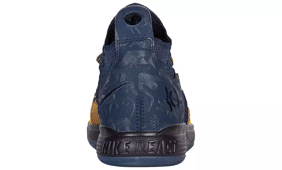 Fecha de lanzamiento de Nike KD 11 Michigan College Navy University Gold AO2604-400