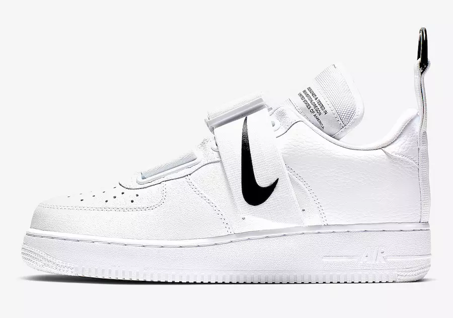 Nike Air Force 1 Utility Hvit Svart AO1531-101 Utgivelsesdato