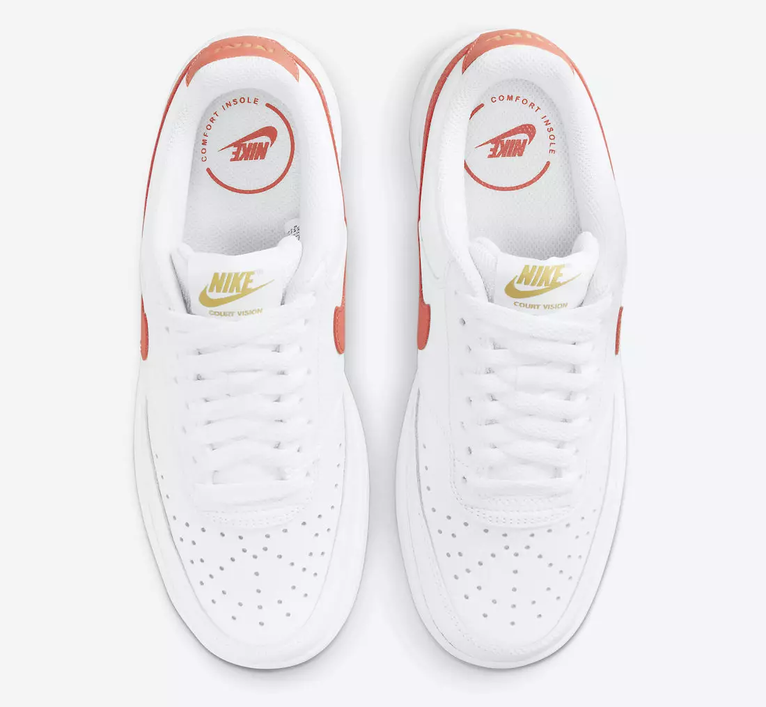 Nike Court Vision Low White Magic Ember CD5434-112 Թողարկման ամսաթիվ