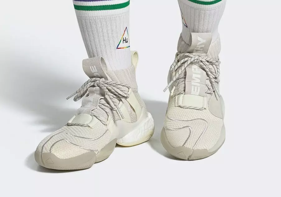 Pharrell adidas Crazy BYW X Cream White EG7727 ဖြန့်ချိသည့်ရက်စွဲ