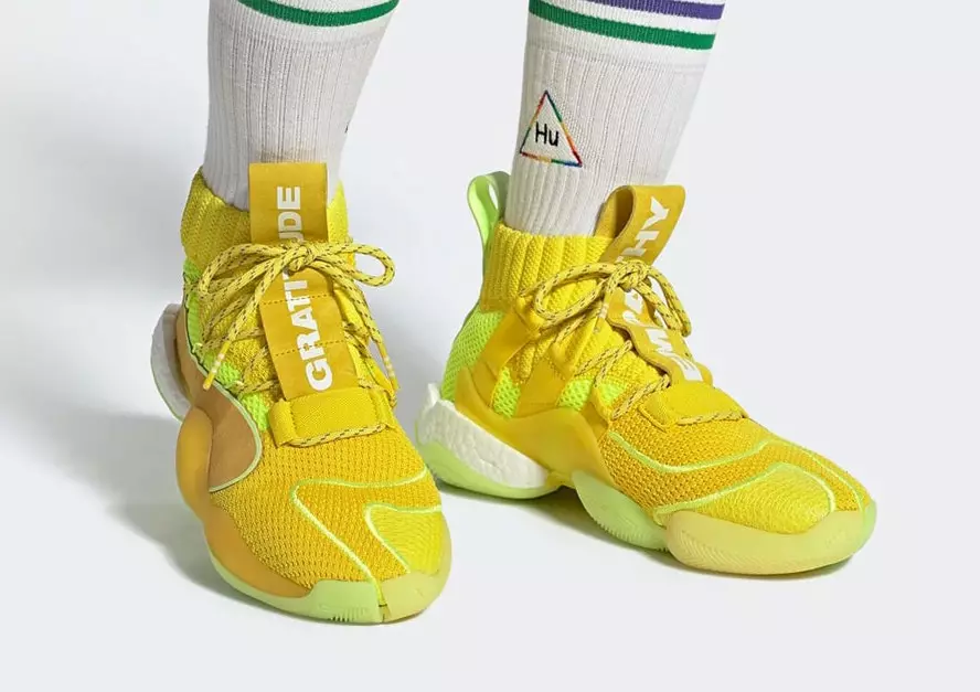 Pharrell adidas Crazy BYW X Yellow EG7724 ဖြန့်ချိသည့်ရက်စွဲ