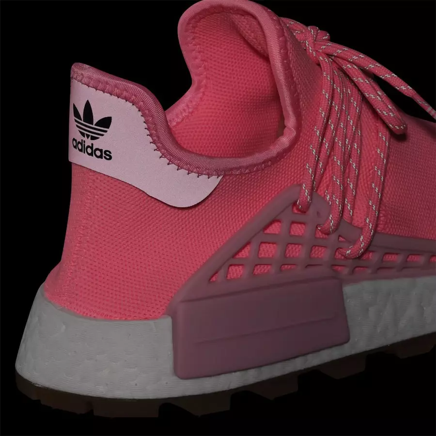 Pharrell adidas NMD Hu Trail Sun Calm Pink Gum EG7740 Dáta Eisiúna