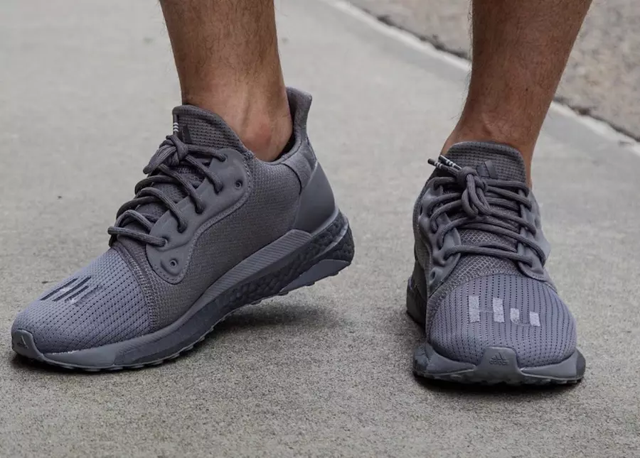 Pharrell Williams adidas Solar Hu Glide Triple Grey Tarikh Tayangan