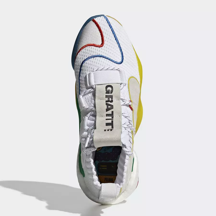 Pharrell adidas Crazy BYW LVL X White EF3500 Tarikh Tayangan