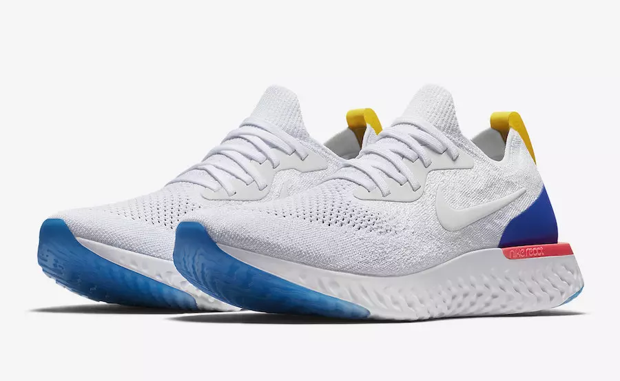 Nike Epic React Flyknit Vit AQ0067-101 Utgivningsdatum Prissättning