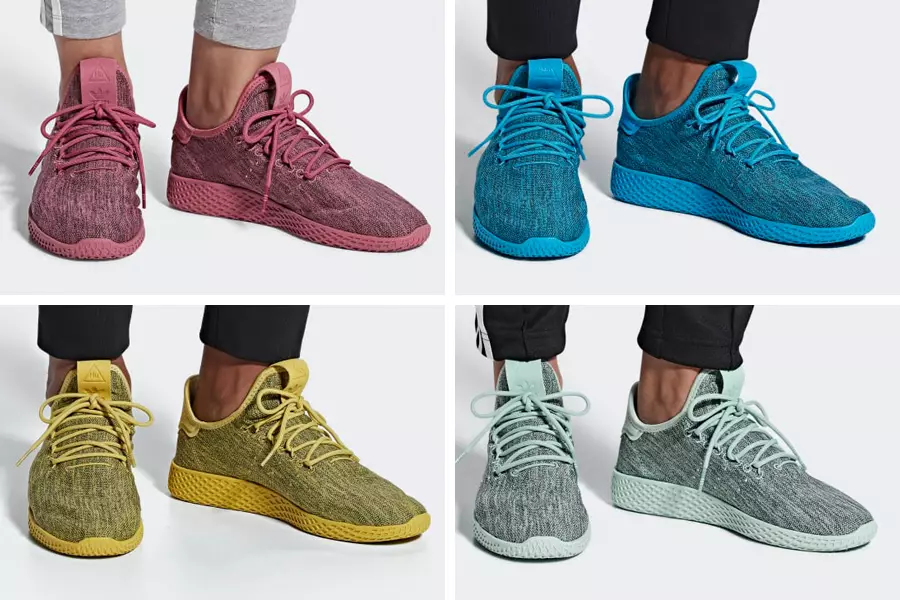 Pharrell Williams x adidas Originals-მა გამოუშვა ახალი ჩოგბურთის Hu Dip-Dyed პაკეტი