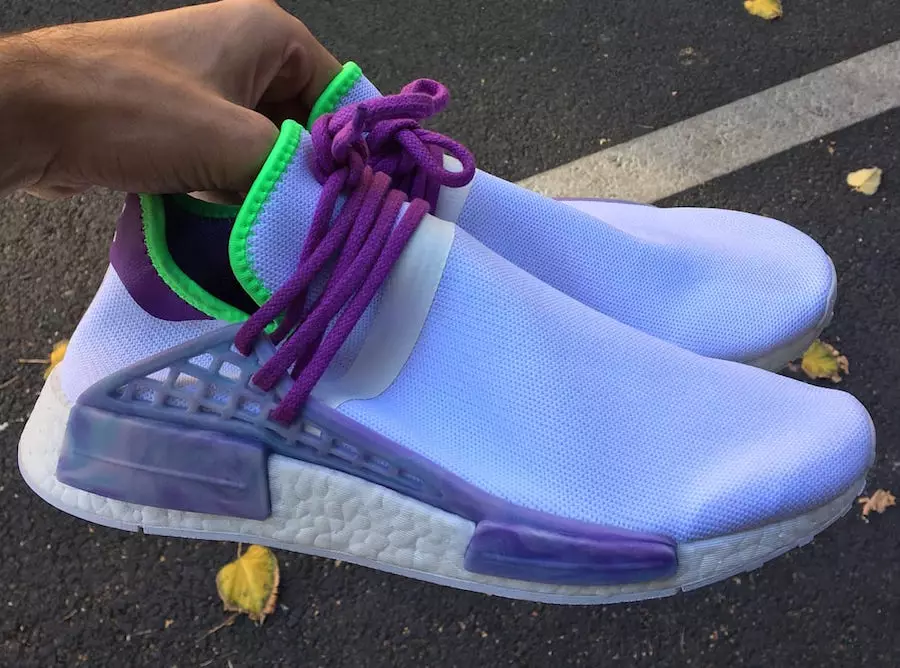 Необјавен Pharrell x adidas NMD Hu Sample во Џокер бои