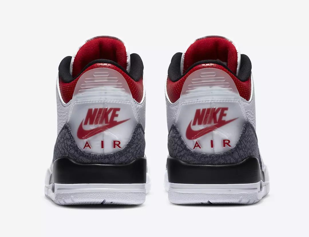 Grianghraif Oifigiúla den Aer Jordan 3 SE Denim “Fire Red”