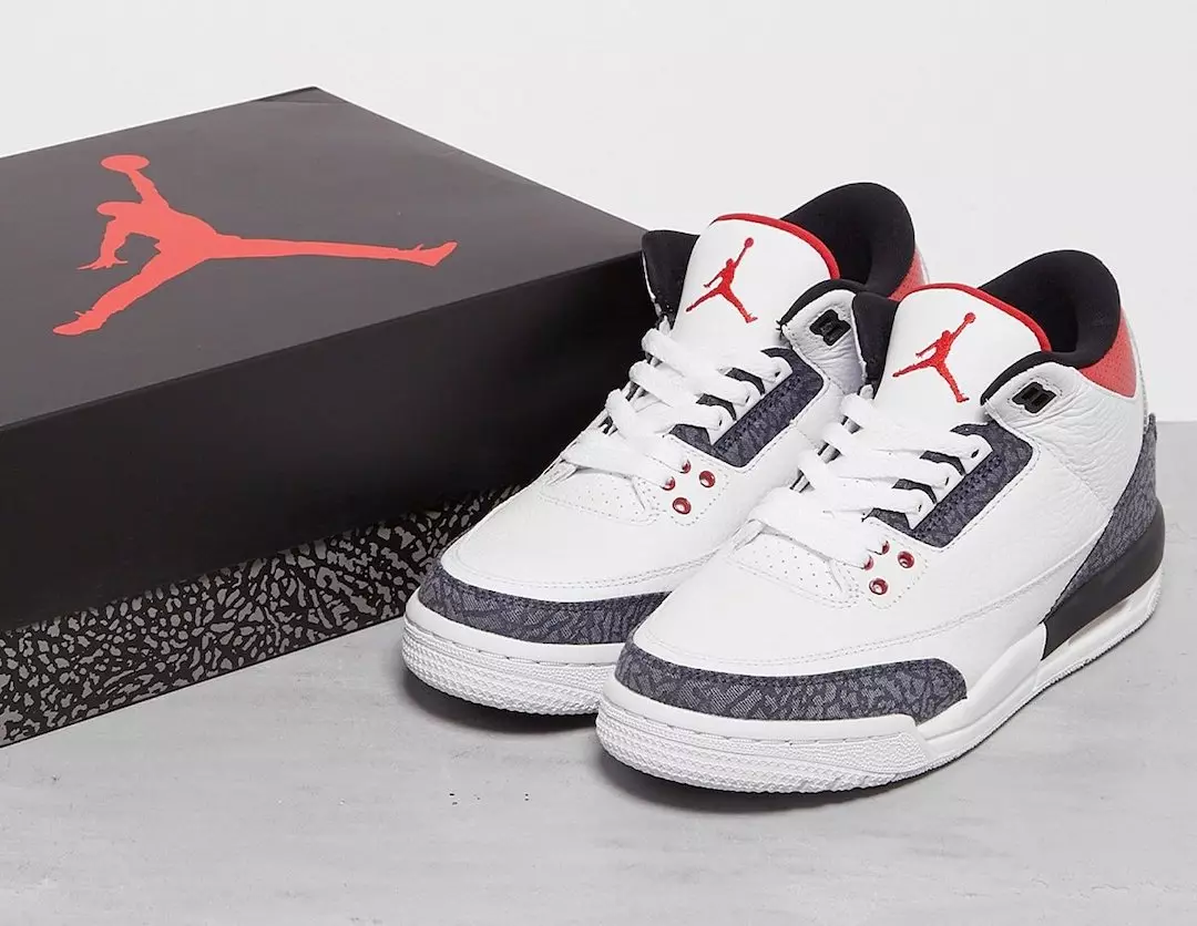 Fire Red Air Jordan 3 Denim CZ6431-100 გამოშვების თარიღი