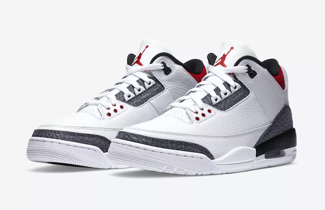 Air Jordan 3 Denim Fire Red CZ6431-100 Data de lançamento Preço