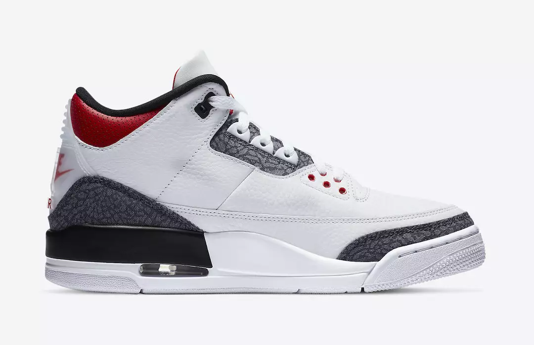 Air Jordan 3 Denim Fire Red CZ6431-100 Tarehe ya Kutolewa Bei