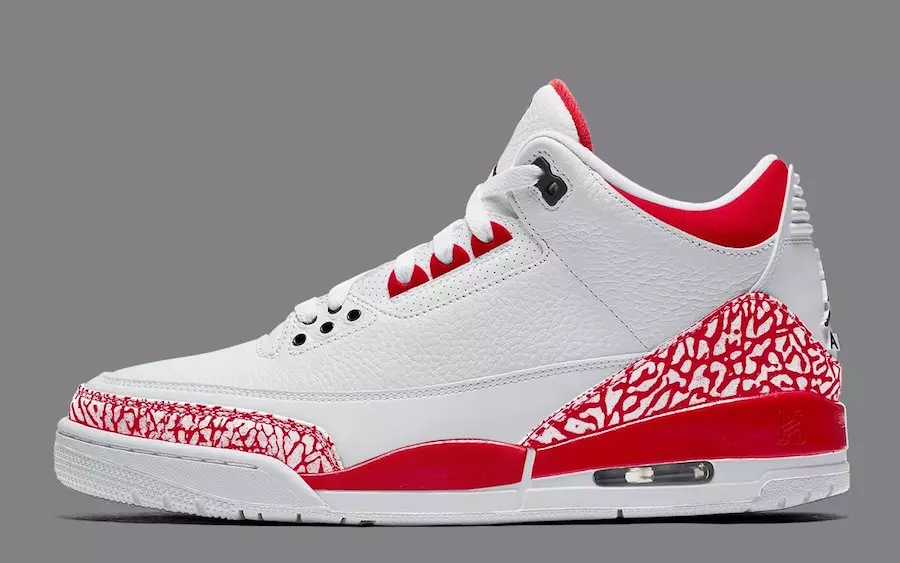 Air Jordan 3 White Fire Red Black CZ6431-100 Шығарылған күні