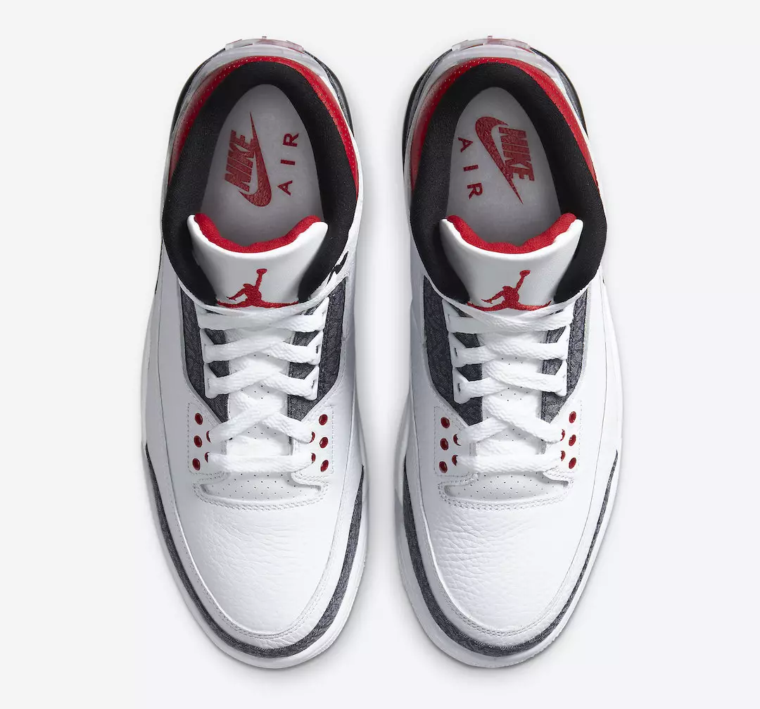 Air Jordan 3 Denim Fire Red CZ6431-100 Թողարկման ամսաթիվ Գին