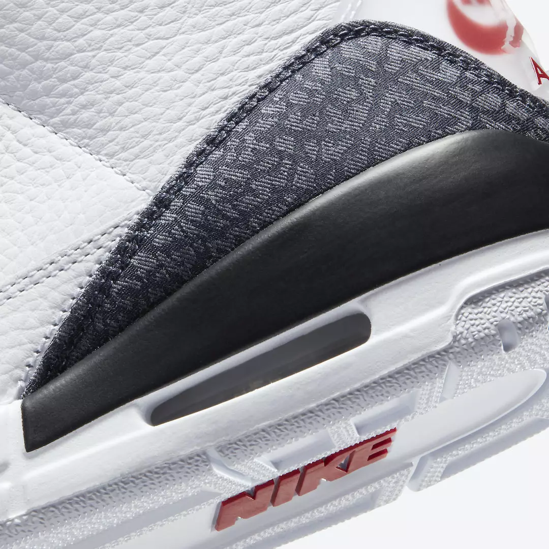 Air Jordan 3 Denim Fire Red CZ6431-100 Data e publikimit Çmimi