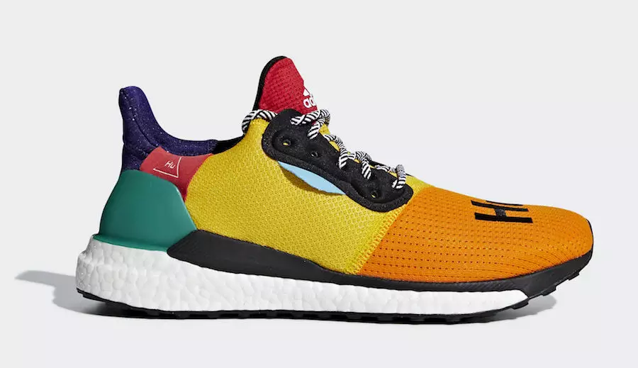 Pharrell adidas Solar Hu Glide multicolorido BB8042 Data de lançamento