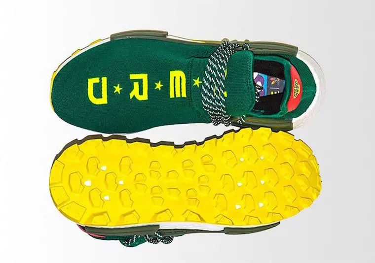 Pharrell BBC adidas NMD Hu NERD Grön Gul Releasedatum