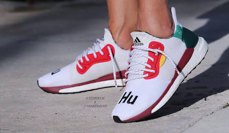 Pharrell Adidas Solar Glide Hu ST White