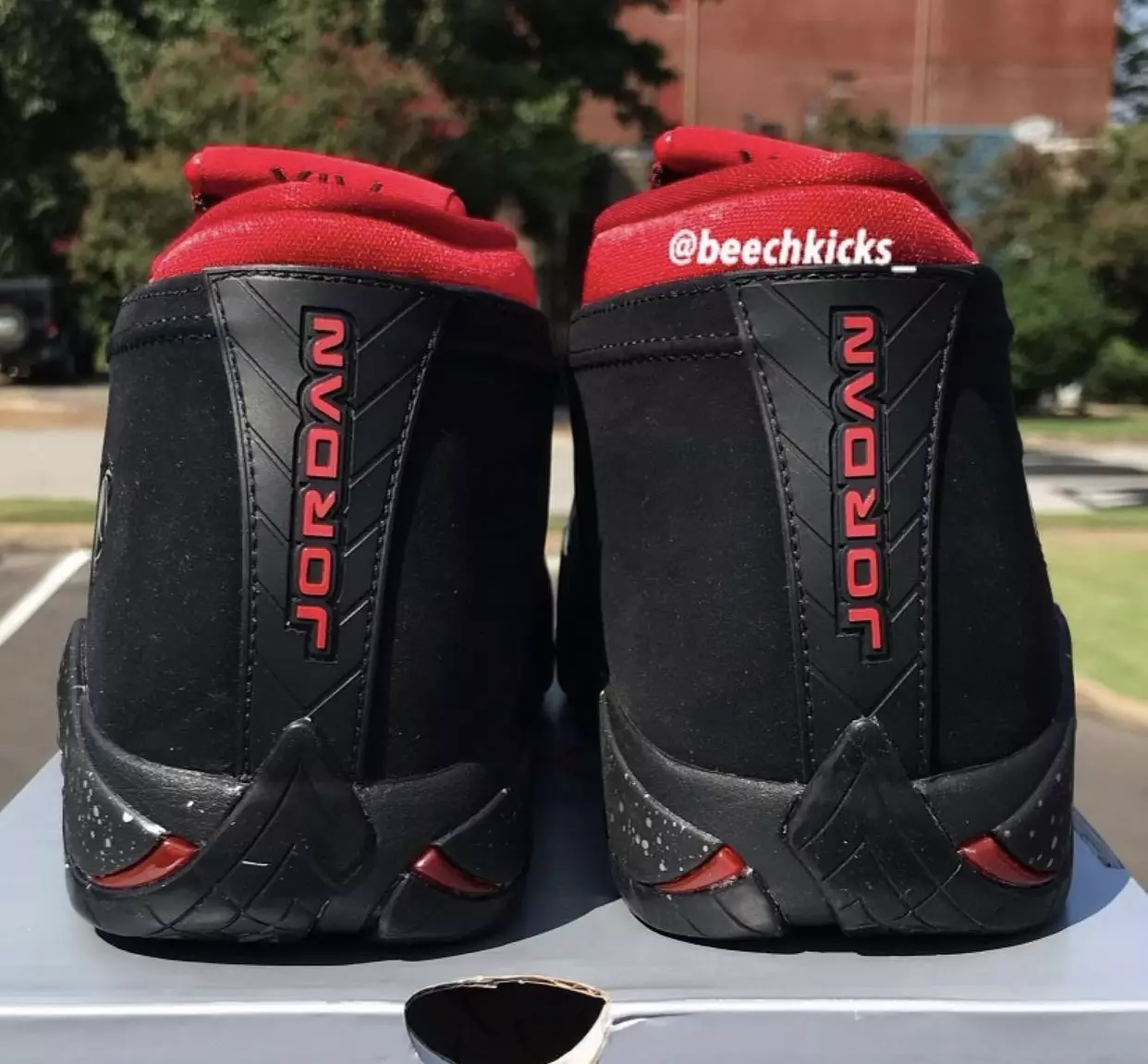 Дата выпуска помады Air Jordan 14 Low Red DH4121-006