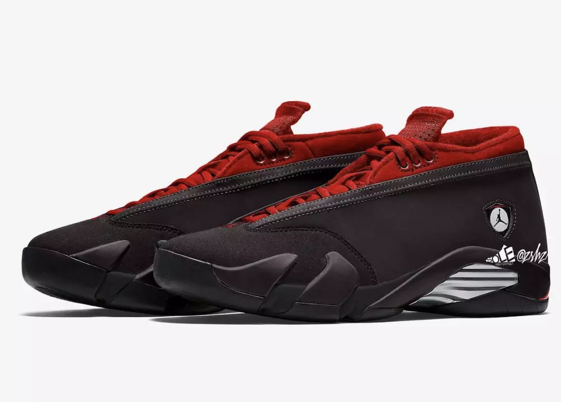 Air Jordan 14 Low WMNS Хар металл мөнгөн спорт заал улаан DH4121-006 Гарсан огноо