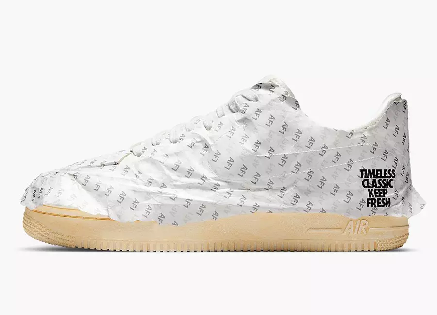 Nike Air Force 1 Low "Keep 'Em Fresh" suvyniotas dėžutės audinys