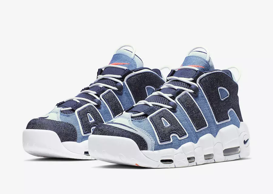 Nike Air More Uptempo «Деним» ресми фотосуреттері