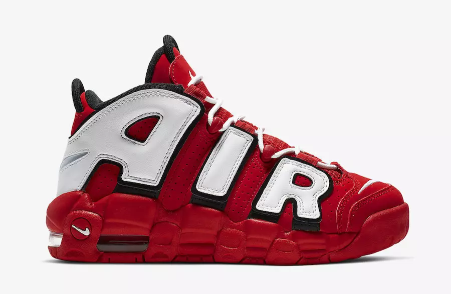 Nike Air More Uptempo Qırmızı Ağ Qara CD9402-600 Buraxılış Tarixi