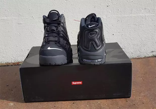 Supreme Nike Air More Uptempo Triple Nero