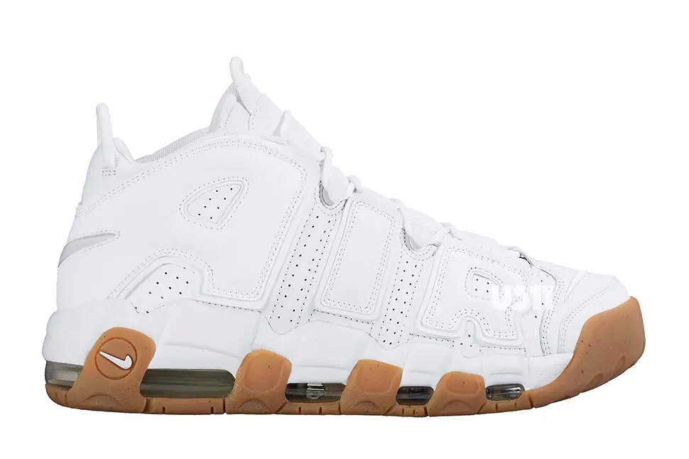 Nike Air More Uptempo Weißer Gummi