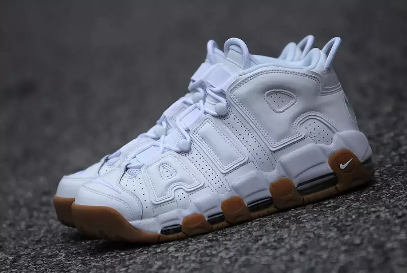 Белая резинка Nike Uptempo Скотти Пиппен