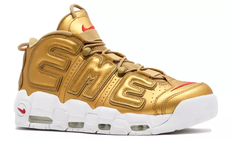 Supreme Nike Air Méi Uptempo Metallic Gold 902290-700