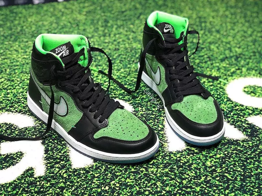 Air Jordan 1 Zoom Black Rage Green CK6637-002 Дата на издаване