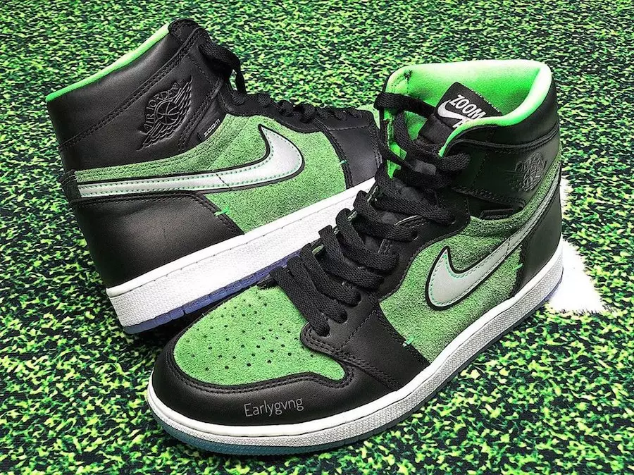 Air Jordan 1 Zoom Black Rage Green CK6637-002 Датум на издавање