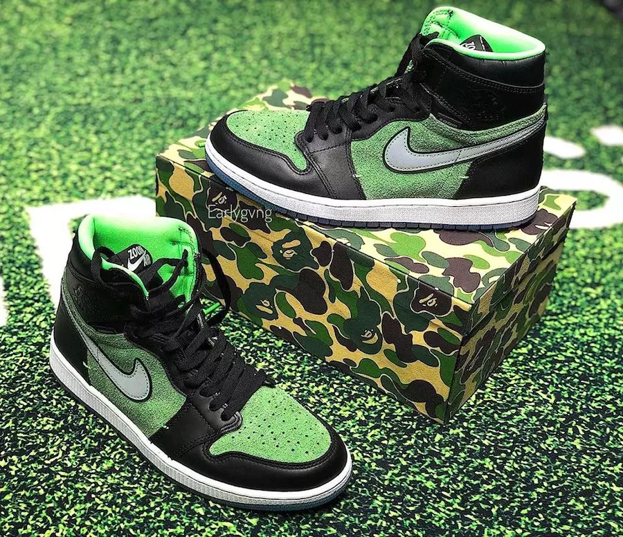 Air Jordan 1 Zoom Black Rage Green CK6637-002 Дата выпуску