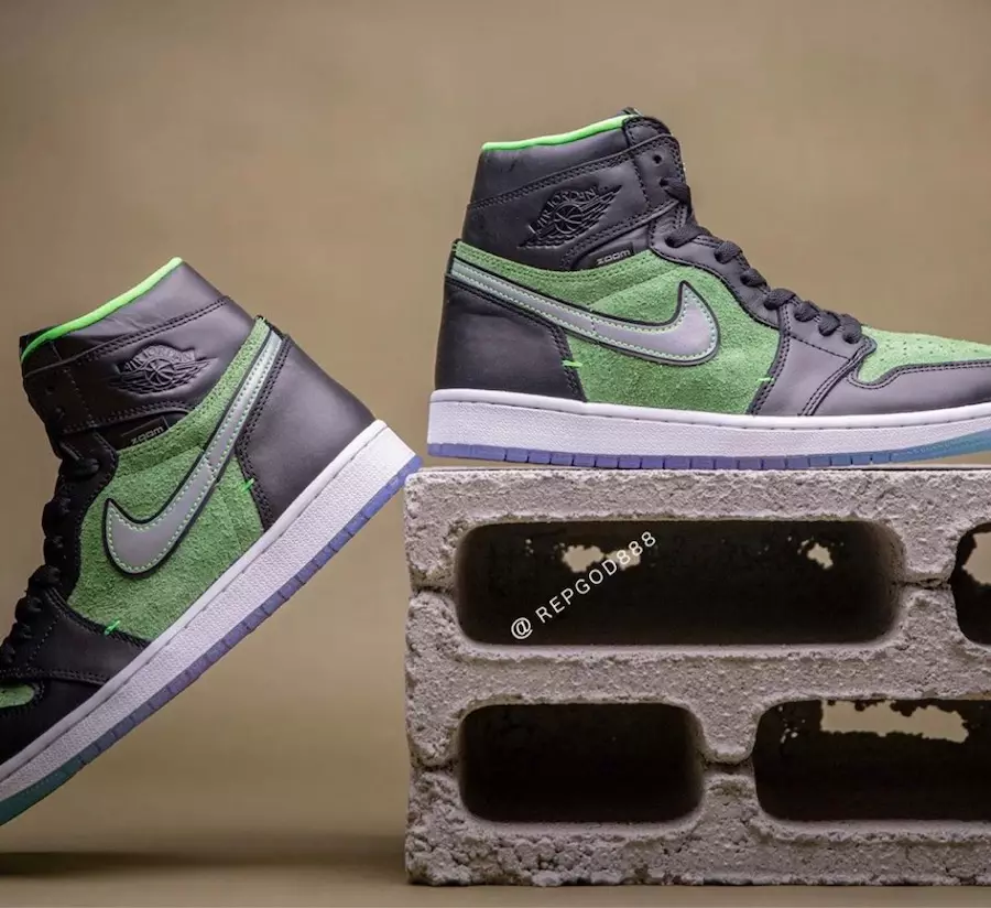 Air Jordan 1 High Zoom Black Green CK6637-002 Data lansării