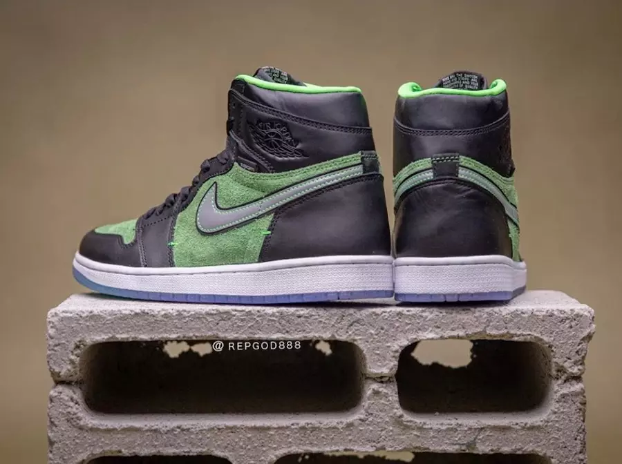 Air Jordan 1 High Zoom Black Green CK6637-002 Utgivelsesdato