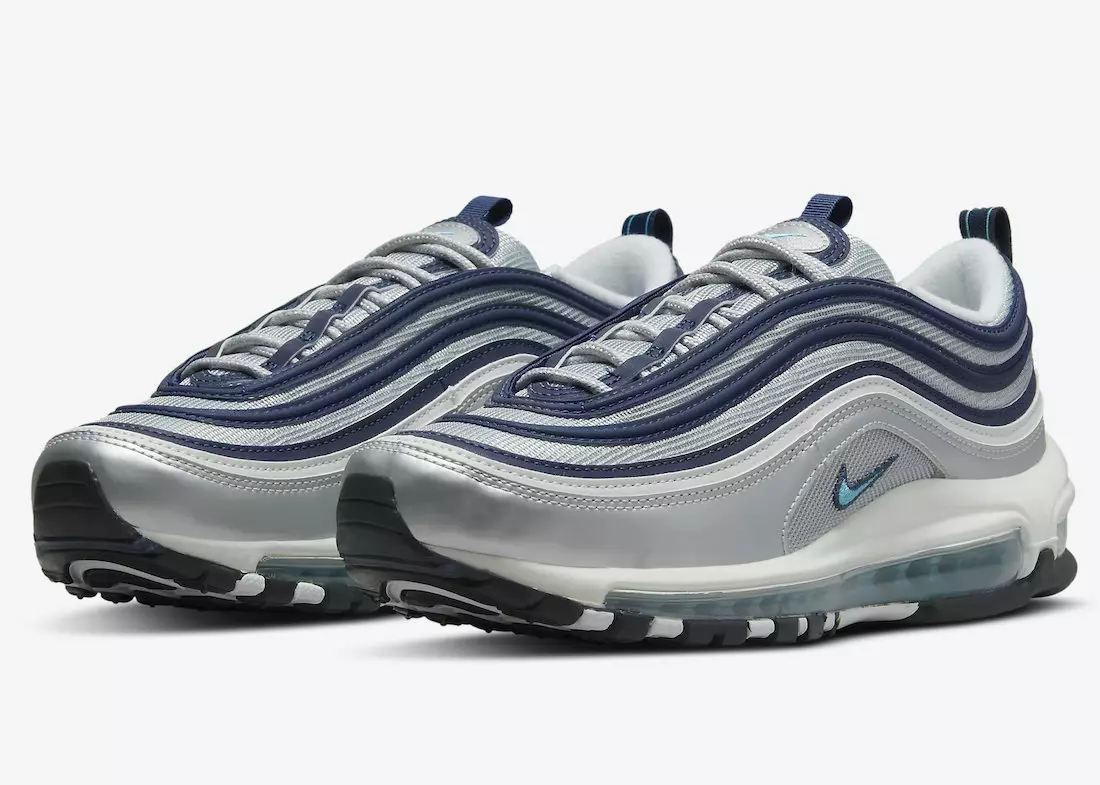 Nike Air Max 97 OG Metallinen hopea Kloorisininen DQ9131-001 Julkaisupäivä