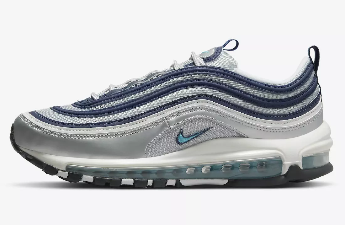 Nike Air Max 97 OG Metallic Silver Chlorine Blue DQ9131-001 Թողարկման ամսաթիվ