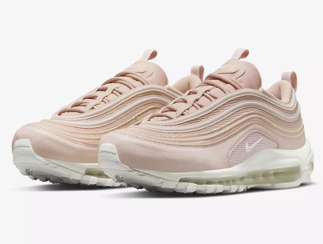 Nike Air Max 97 shfaqet në rozë dhe të bardhë me materiale të ricikluara