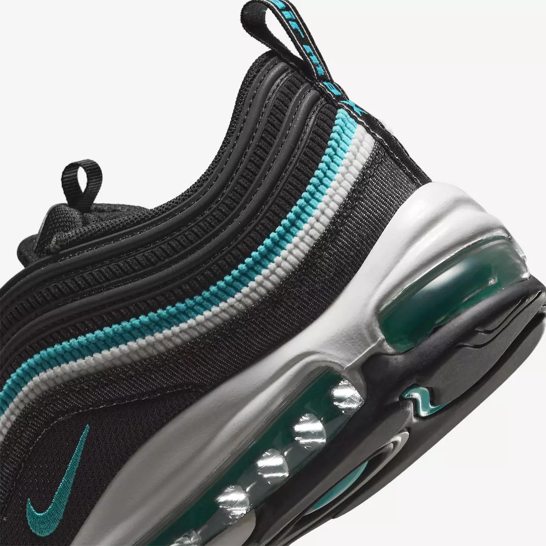 Nike Air Max 97 SE Sport Turbo Siyah Sport Turkuaz Zirve Beyaz DN1893-001 Çıkış Tarihi