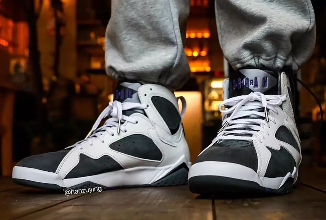 تاریخ انتشار Air Jordan 7 Flint 2021 CU9307-100 On-Feet