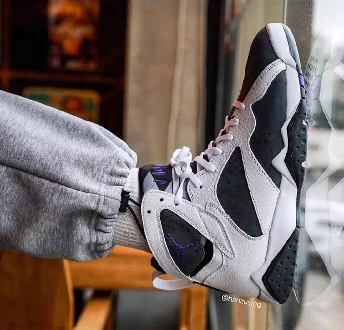 Air Jordan 7 Flint 2021 CU9307-100 Release Date On-Feet