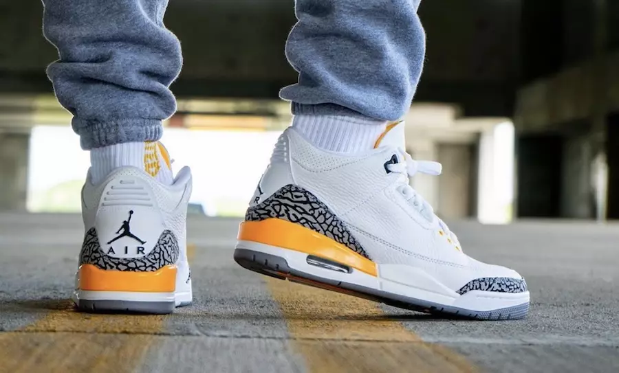 Air Jordan 3 Laser Orange CK9246-108 Дата выпуску на нагах